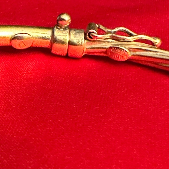 WOW POSHMARK - Authentic 10K Gold Italian Bangle Bracelet - Picture 13 of 16